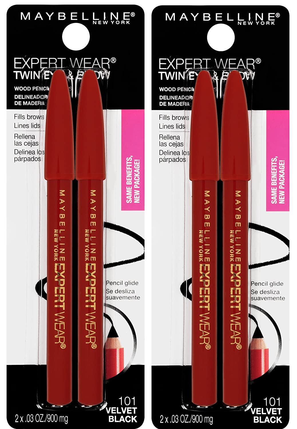 Maybelline New York Expert Wear Twin Brow & Eye Pencils Makeup, Velvet