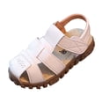 thumbnail image 3 of Viluyesy Kids' Spring and Summer Flat Sandals Soft Sole Solid Color Casual Sandals for Medium and Large Children White Size 6, 3 of 10