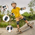thumbnail image 3 of Kids/Adult Skateboard Elbow and Knee Pads Wrist Guard Protector 6 in 1 Protective Gear Set Ice Roller Skating Cycling Riding Scooter Skateboard Bicycle Inline Skating, 3 of 7