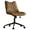 Brown, variant on HomeZeer Space Saving Armless Office Chair, Adjustable Height PU Leather Swivel Chair with Wheels, Modern Task Chair for Small Spaces, Home Office & Bedroom, Brown