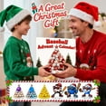 thumbnail image 4 of Countdown Sets Calendrier de l'Avent Suspendu 2 Profond 2D Baseball avec 24 Surprises pour Intérieur et Extérieur, 4 of 6