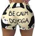 thumbnail image 2 of Fotbe Panda Doing Yoga Shorts Sin Costuras – Shorts Deportivos de Cintura Alta para Mujer, Elásticos para Gimnasio, Yoga, Running o Ciclismo-Medium, 2 of 8