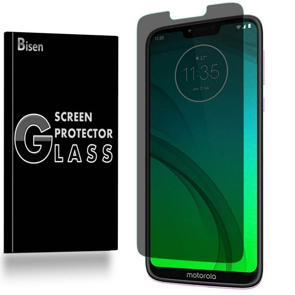 Fit For Motorola Moto G7 PLAY [BISEN] Privacy Anti-Spy Tempered Glass Screen Protector, Anti-Scratch, Anti-Shock, Shatterproof