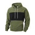 thumbnail image 4 of Men's Fleece Hooded Sweatshirt Long Sleeve Pullover with Kangaroo Pocket Casual Workout Gym Comfortable Top, 4 of 7