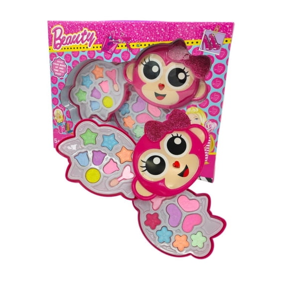 Set de Maquillaje para Niñas The Baby Shop - con 14 sombras y 2 aplicadores Rosa -
