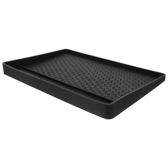 UPOUART Toaster Crumb Tray for Countertop with Heat Resistant Silicone and Non Slip Design in Black