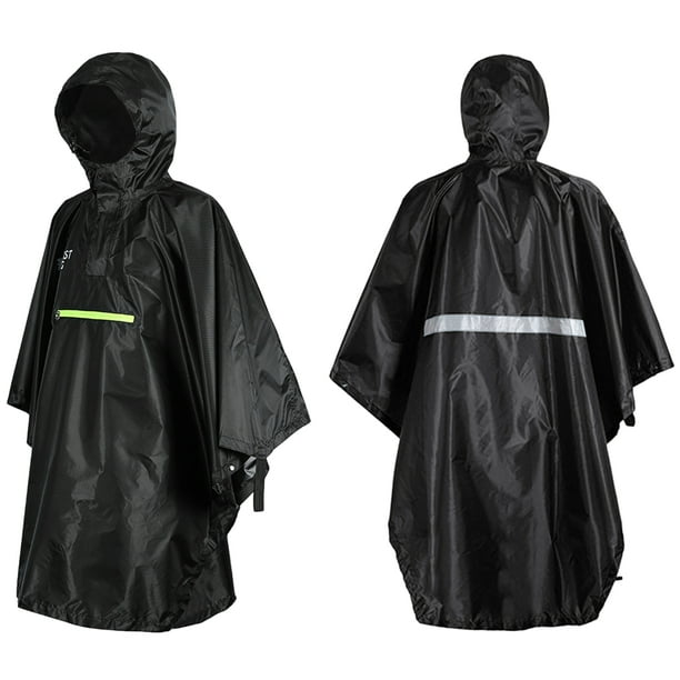 Anself Men Women Raincoat Waterproof Rainwear with Reflector