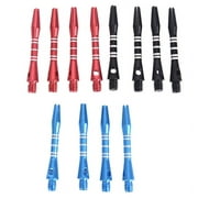 12Pcs Darts Shafts Aluminum Stem Shafts 3 Colors 2BA Thread Dart Replacement