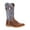Golden Brown/Periwinkle, variant on Womens Lady Rebel Pro Cowboy Boots