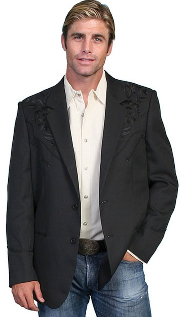 ジャケット・アウター scully western jacket Scully Western Jacket Mens Snap Modified Denim L Cafe Brown