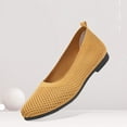 thumbnail image 6 of Summer Shoes for Women,Dress Flats for Women,Pointy Toe Flats for Women,Womens Flats,Womens Flat Shoes Classic Pointed Toe Flats Knitted Dress Shoes Soft Flats for Woman Comfortable Dressy,Yellow,7, 6 of 7