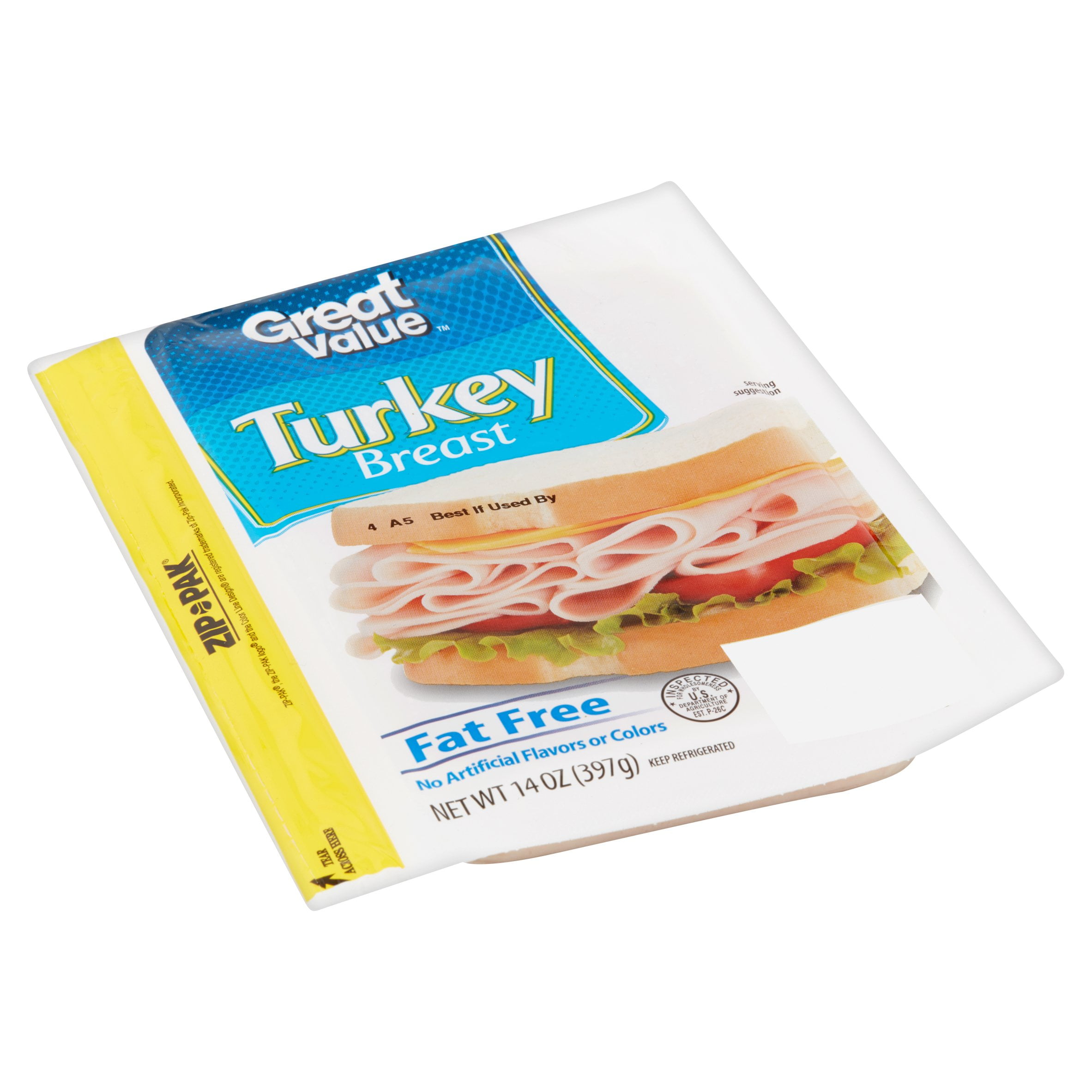 Great Value Turkey Breast, 14 Oz.