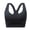 c01Black, variant on Womens Bras for Older Women Seamless Wireless Wide Shoulder Strap Push Up No Underwire Anti Sagging Full Coverage Ice Silk Bra Brown XL