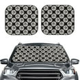 thumbnail image 6 of Lsque White Sunflowers 2 PCS Windshield Sun Shade | CarFoldable Window Covers | Car Accessories Reflect UV for Universal Cars SUV Truck | Small, 6 of 7