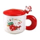 thumbnail image 2 of Fiudx Liquidación navideña Bonita taza de Papá Noel, taza de cerámica con forma de árbol de Navidad, taza de regalo con tapa y cuchara, 2 of 6