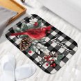 thumbnail image 6 of 1pc Welcome Cardinal Absorbent Non-Slip Bathroom Thickened Flannel Rug Decor,Soft,Quick Drying,Suitable For Indoor/outdoor Use,Bathrooms,Bedrooms,Kitchens,Terrace,Laundry Rooms,16"x24", 6 of 9