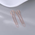 thumbnail image 4 of 925 Sterling Silver No Piercing Cuff Earrings Chain for Women Wrap Earrings Tassel Clip On Ear, 4 of 13