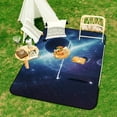 thumbnail image 7 of Galaxy Star Outer Space Waterproof Picnic Blanket with Foldable Zipper, Suitable for Outdoor Use, Suitable for Travel, Camping, Beaches, Parks, Grasslands, Picnic Blanket Accessories, 7 of 7