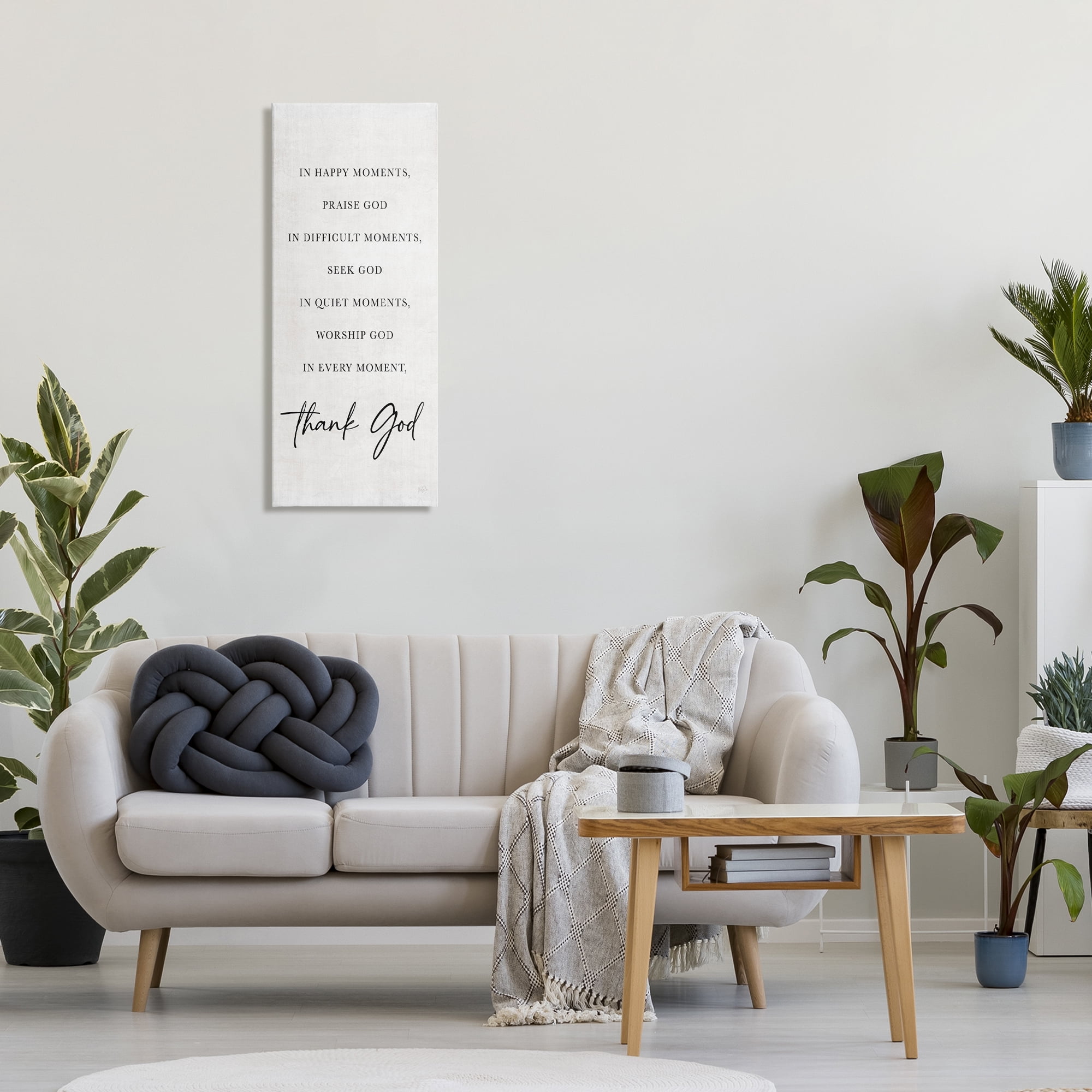 Stupell Industries Every Moment Thank God Canvas Wall Art, design by Natalie Carpentieri