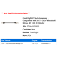 thumbnail image 2 of Front Right CV Axle Assembly - Compatible with 2017 - 2020 Mitsubishi Mirage G4 1.2L 3-Cylinder 2018 2019, 2 of 2