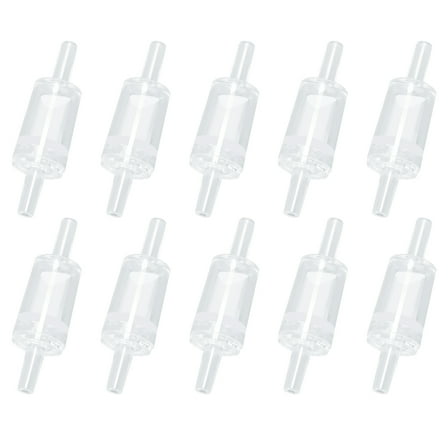 Aquaneat Aquarium Check Valve, Air Pump One Way Non Return Valve, Clear, 10pcs