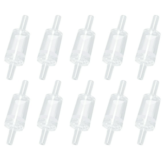 Aquaneat Aquarium Check Valve, Air Pump One Way Non Return Valve, Clear, 10pcs