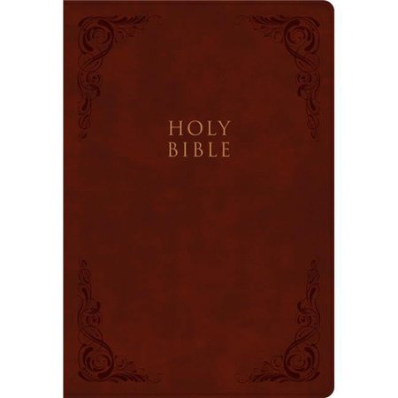B&H Publishing & Holman Bible KJV Super Giant Print Reference Bible - LeatherTouch Indexed, Burgundy