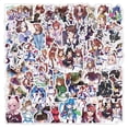thumbnail image 1 of Pegatinas Pretty Derby Anime de PVC, 50 unidades, impermeables y resistentes al sol, 1 of 1