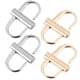 thumbnail image 1 of 4 piezas de hebillas ajustables de metal con eslabones de cadena pequeños clips para bolsa de correa de cadena, 1 of 5