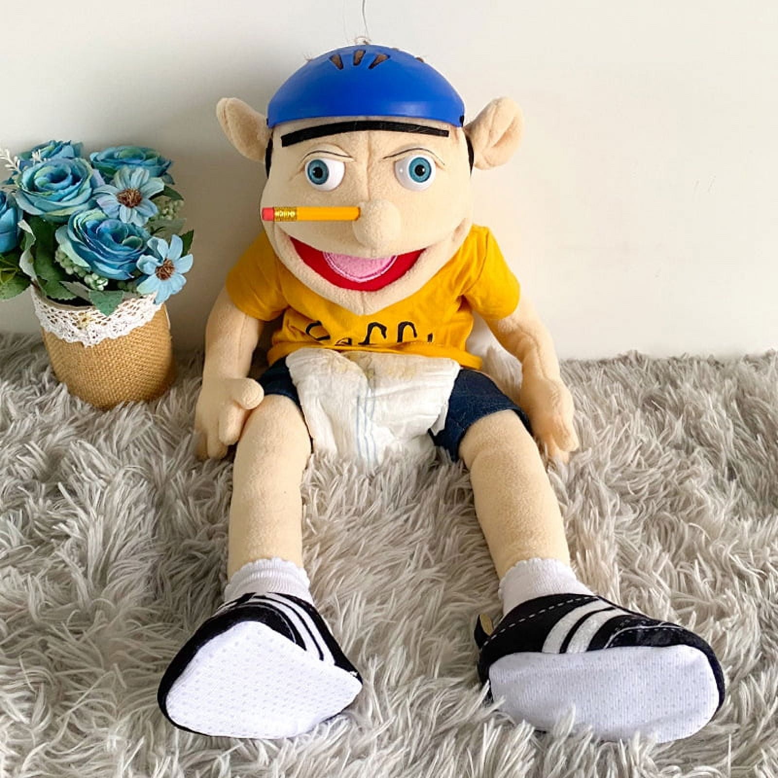 Jeffy Puppets Sml Toys For Boys Handmade Jeffy Puppets, Plush Fabric, 23 Inch Handmade Jeffy Puppets Kids Toys