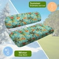 thumbnail image 6 of Psesaysky Tropical Palm Tree Flower Golf Cart Seat Cover Breathable Mesh Bench Seat Cover Universal Fit for Club Car Golf Cart Decorations All Seasons No Stapler Required, 6 of 8