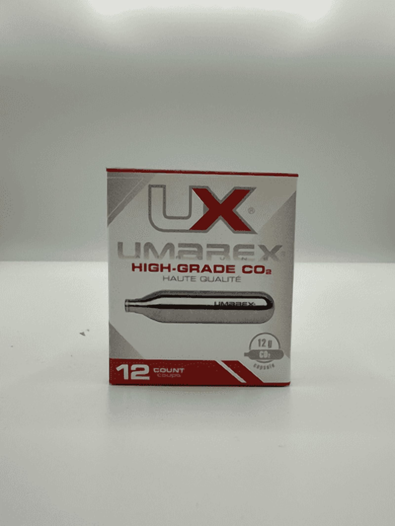 Umarex 12 Gram Non-Threaded CO2 Cartridges, Silver, 12 Pack