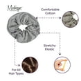 thumbnail image 4 of Jumbo Cotton Scrunchie Hair Tie (Light Grey), 4 of 5
