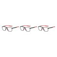 thumbnail image 1 of Qarigey Gafas deportivas Anti luz azul Sin lentes recetados Hombres Mujeres Gafas Lector Gafas Vida diaria Negro / Rojo Type1 NO1, 1 of 6
