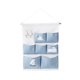 thumbnail image 1 of Bolsa de almacenamiento colgante de algodón y lino, organizador creativo, puerta de pared, armario, bolsa de almacenamiento, organizador de artículos diversos (azul) kaili Sencillez, 1 of 4