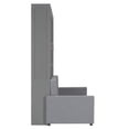 thumbnail image 6 of Queen Size Solid and Stable Murphy Bed Wall Bed with Cushion (Gray), 6 of 16