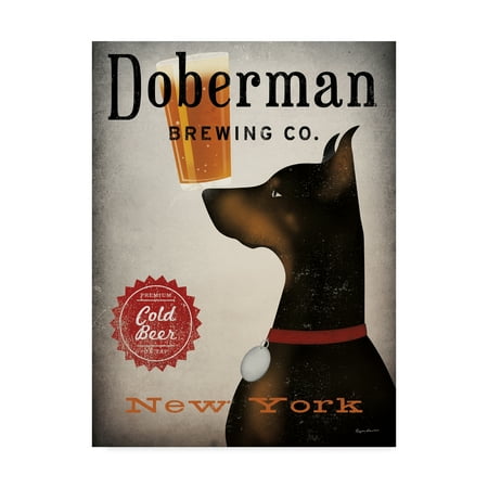 Doberman Ny Trademark Fine Art 'Doberman Brewing Company NY' Canvas Art by Ryan Fowler ()