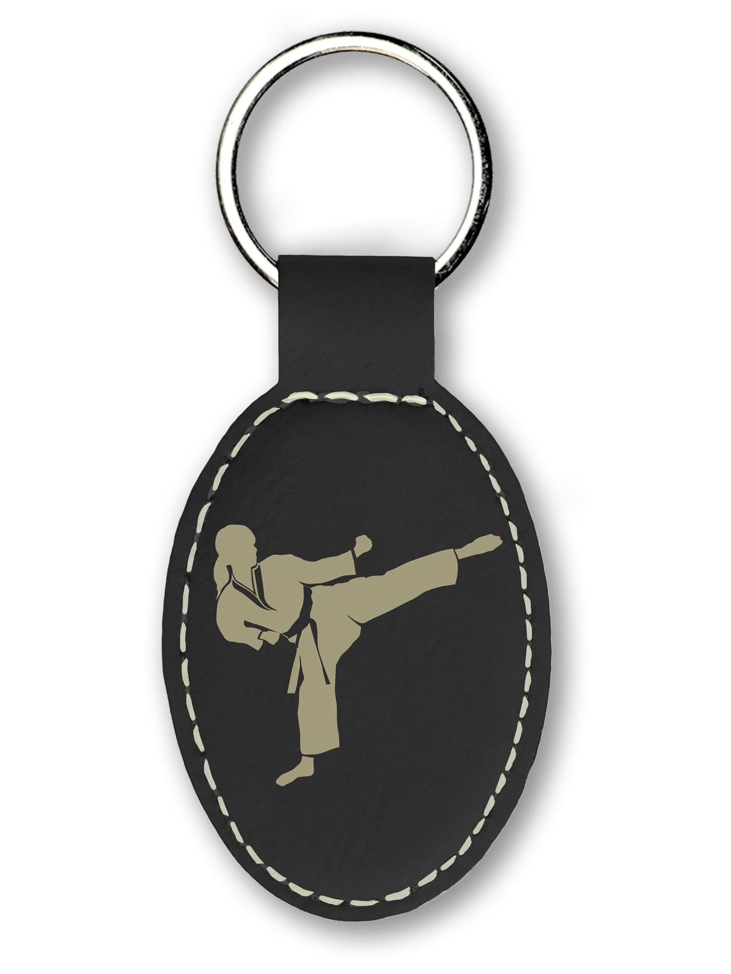 Keychain Karate Woman (Black)