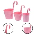 thumbnail image 1 of Milisten 3Ud De Jardinería En Hierro Rosa Para Colgar Plantas Y, 1 of 8