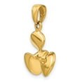thumbnail image 4 of Real 14kt Yellow Gold Polished 3-D Propeller Pendant; for Adults and Teens; for Women and Men, 4 of 5