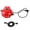 Red, variant on Yajisi Mini Flower Donut Maker Machine Non Stick Breakfast Cake Maker Red US Plug 6.5in/16.5cm