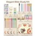 thumbnail image 6 of WEMATE 76 PCS Bible Study Supplies with Bible Case, 15 No-Bleed Highlighters, Ballpoint Pens, Washi Tapes, Sticky Notes, Prayer Cards, Annotation Kit for Women College Essentials Christian Gifts, 6 of 8