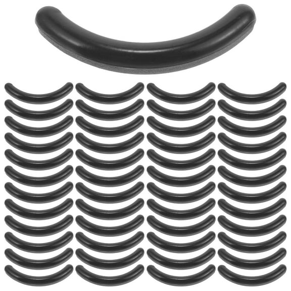 NUOLUX 50Pcs Eyelash Curler Refill Pads Black Replacement for Daily Use