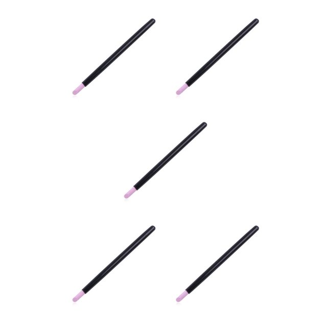 relayinert Stylo de Broyage Poudre à Ongles Outils de Sculpture Réutilisables Brosse de Manucure Professionnelle à Usage Unique Noir 1pcs 5Set