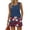 Blue(American Flag Stars), variant on 250 Anniversary Usa Flag 2 Piece Sets for Women Summer Womens Short Sets America 250 Flag Square Neck Sleeveless Tank Top and Drawstring Shorts Summer Outfits Beige L