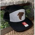 thumbnail image 2 of Falcons stainless steel leather patch black/ grey Richardson flat bill, 2 of 4