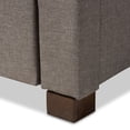 thumbnail image 6 of Baxton Studio Brandy Modern and Contemporary Grey Fabric Upholstered Platform Bed with Storage Drawer, Multiple Sizes, 6 of 10