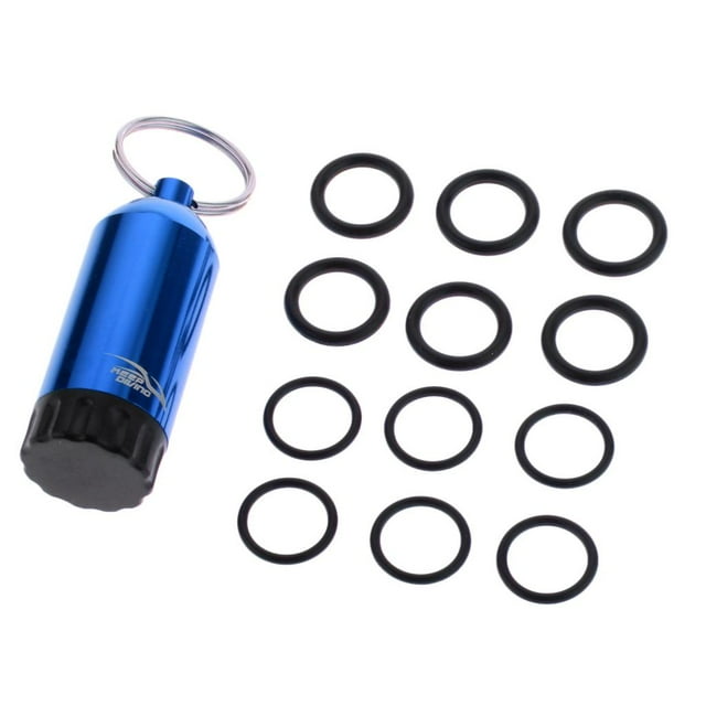 Réparation de Plongée sous-Marine Portable, Mini Réservoir de Plongée en Alliage d'Aluminium avec 12 Pcs Bleu