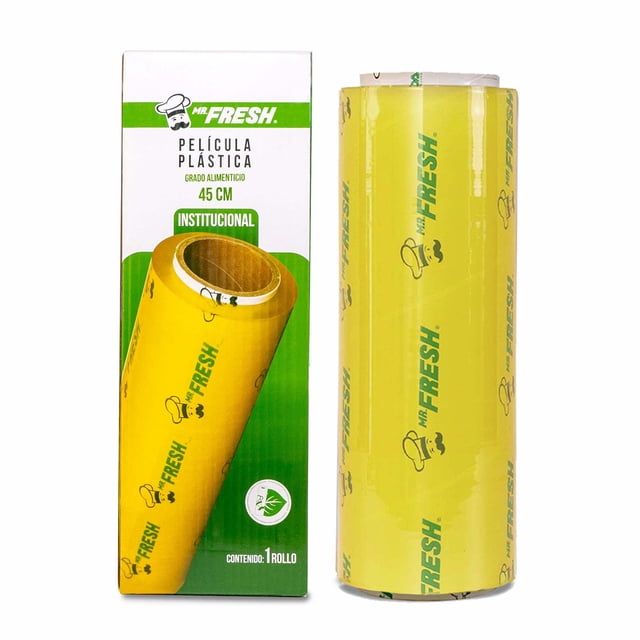 MR. FRESH, Vitafilm de Grado Alimenticio, 45 cm Modelo Institucional 1 rollo de 800 mts