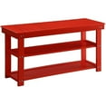 thumbnail image 1 of Pemberly Row Entryway Bench in Red, 1 of 3